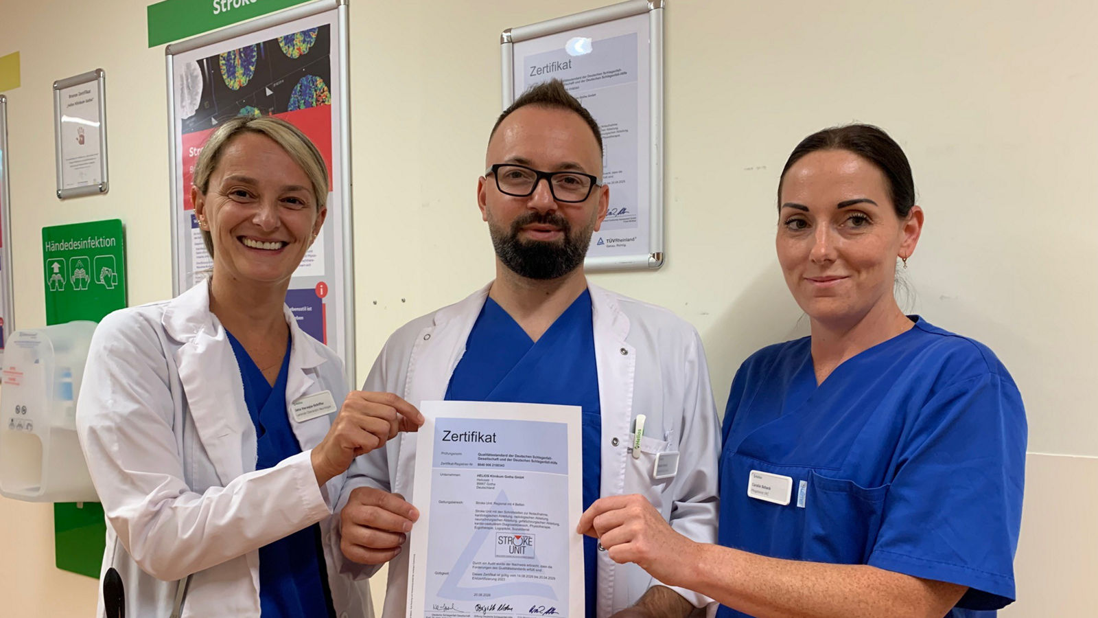 Recertification of the stroke unit at the hospital in Gotha