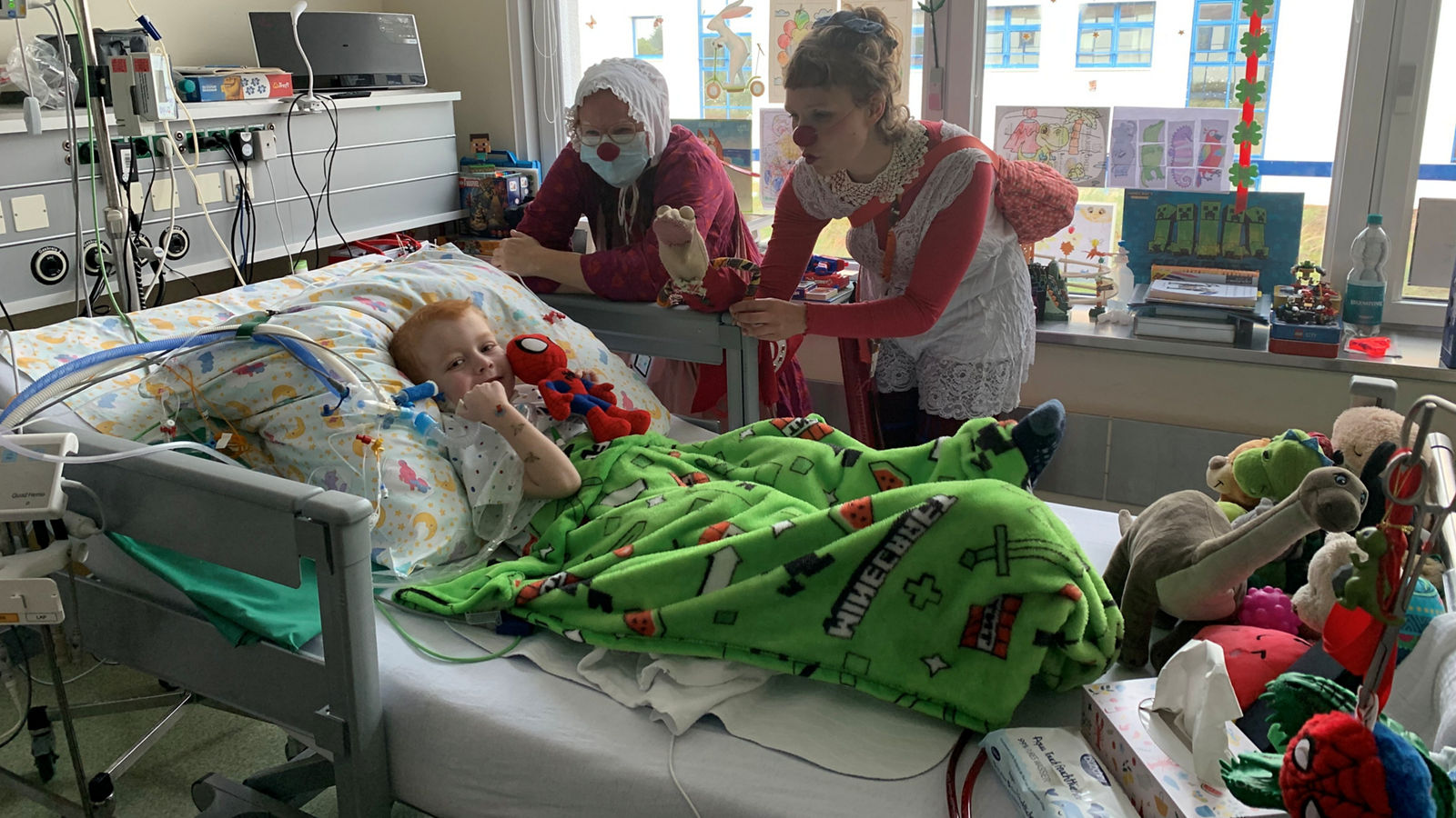 A small victory for 4-year-old Ole after three months in bed
